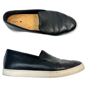 Birdies The Swift Slip-On Sneaker Smooth Black Leather Sneakers Casual 9